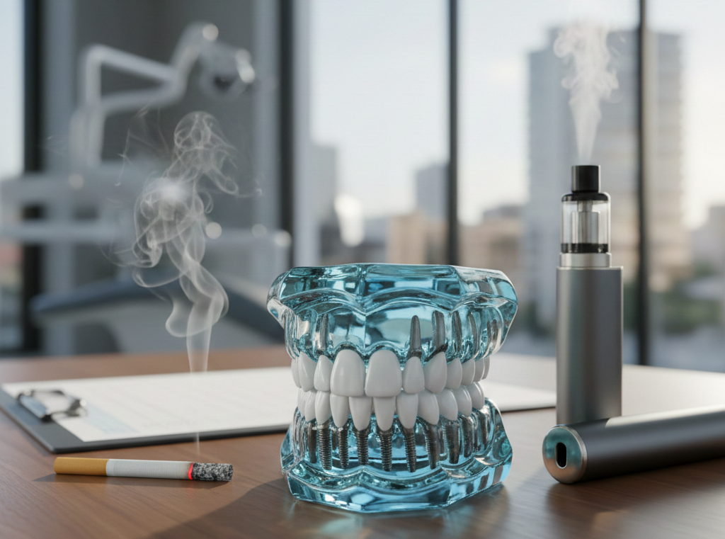 Implantes Dentales para Fumadores: Protocolo de Éxito y la Verdad sobre el Vapeo | Alicante IGB Dental