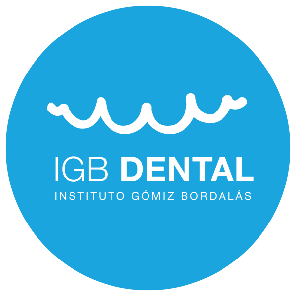 logotipo IGB Dental sobre círculo azul